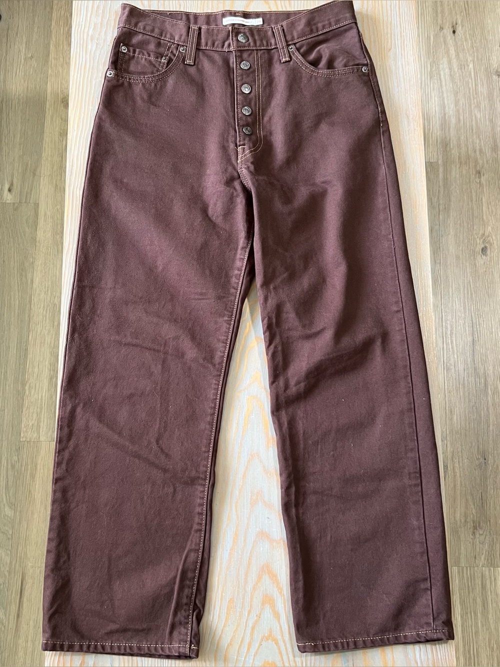 Levi's Brown Ribcage Straight Ankle Jeans size 29